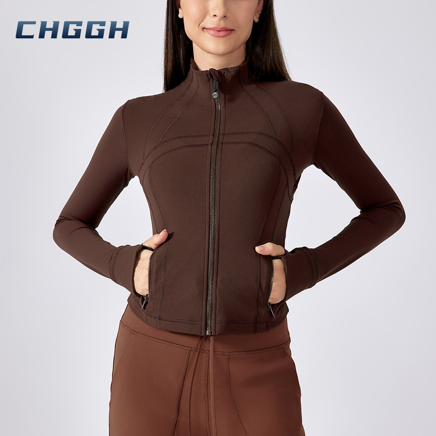 Stand Collar Thumb Holes