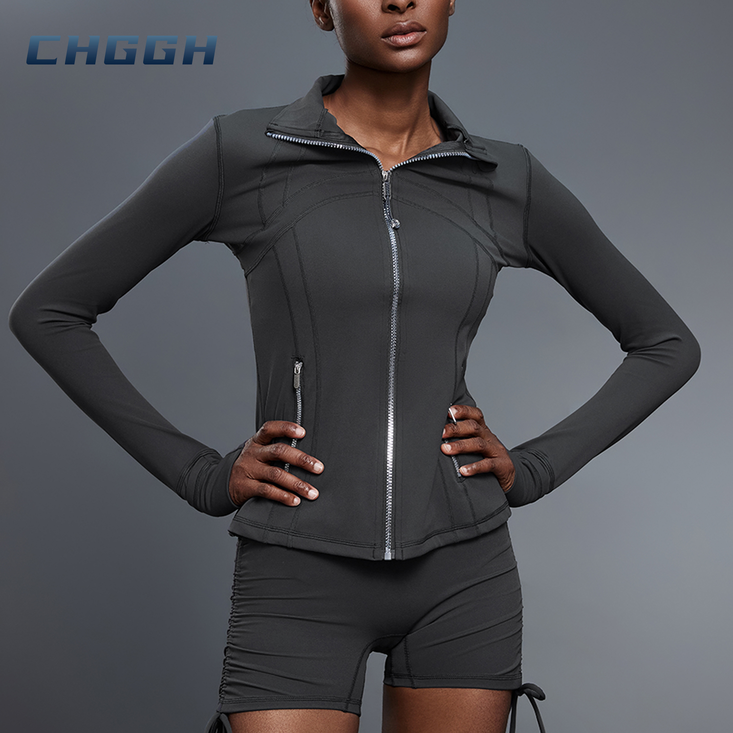 Zipper Outwork Sports Wear 