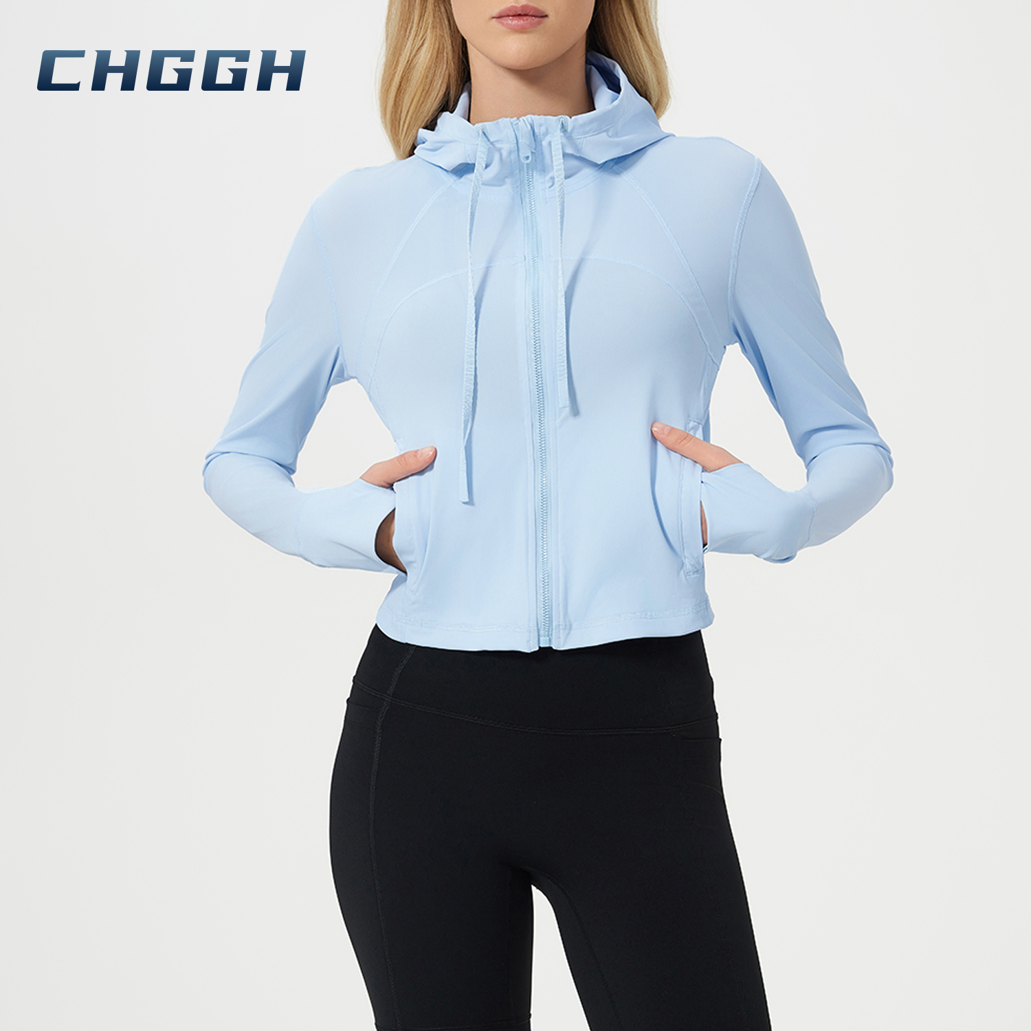 Stand Collar Thumb Holes