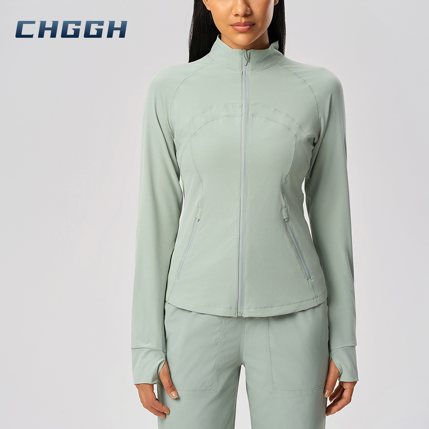 Stand Collar Thumb Holes