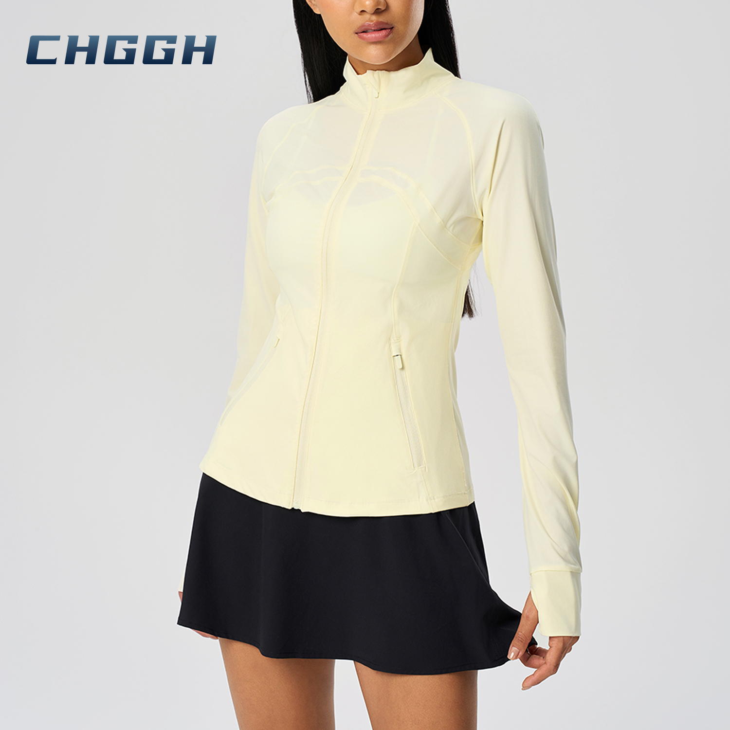 thumb hole workout top