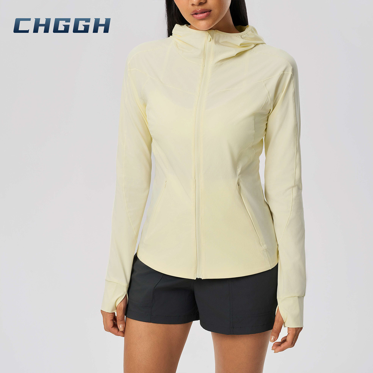 Stand Collar Thumb Holes