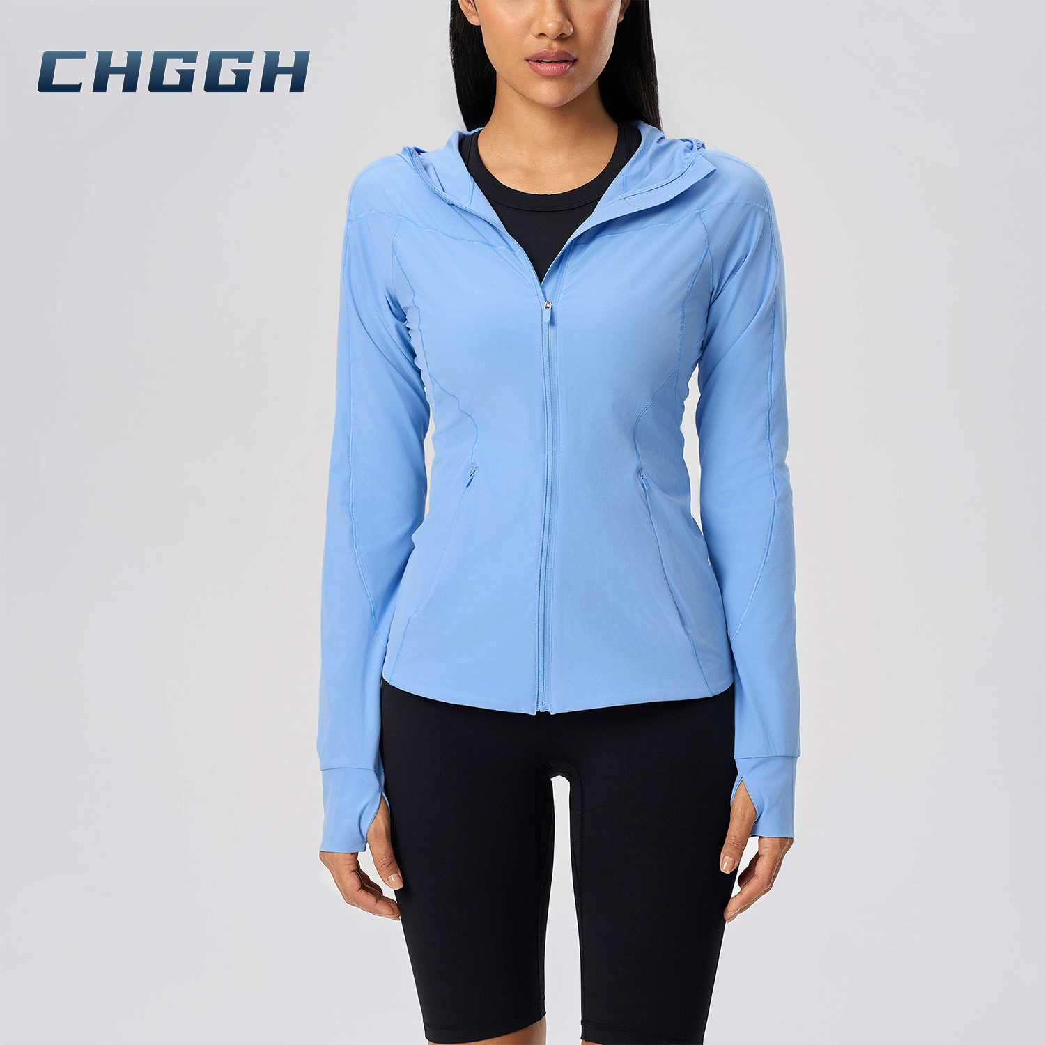 thumb hole workout top