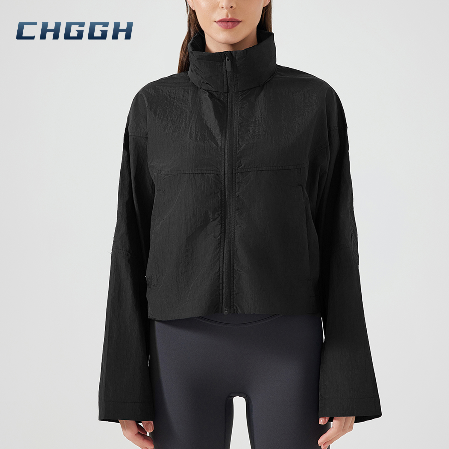 Stand Collar Thumb Holes