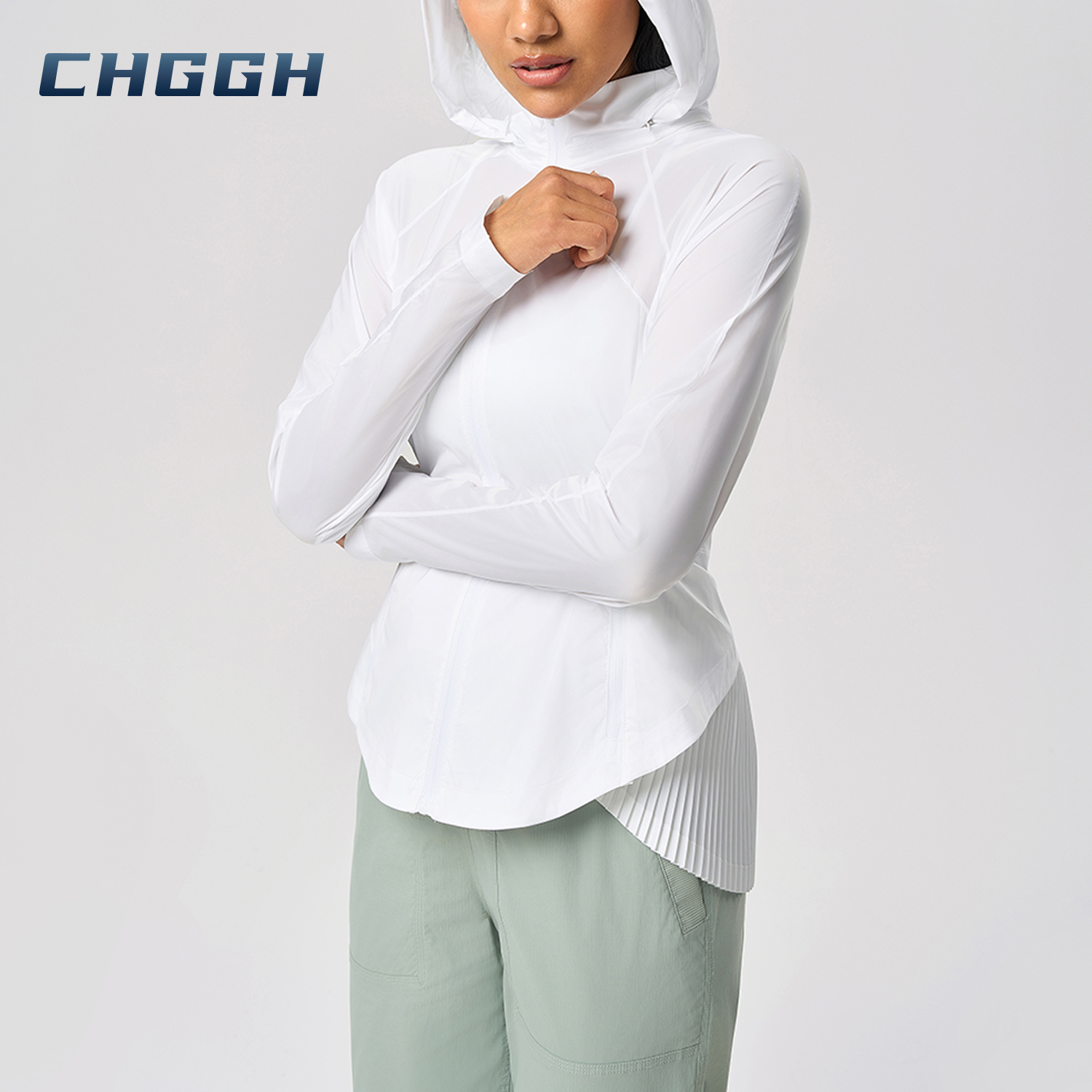 Stand Collar Thumb Holes