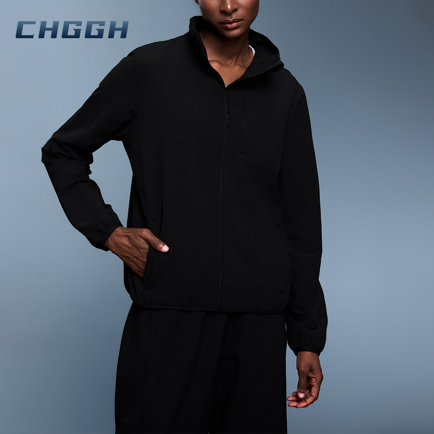 Stand Collar Thumb Holes