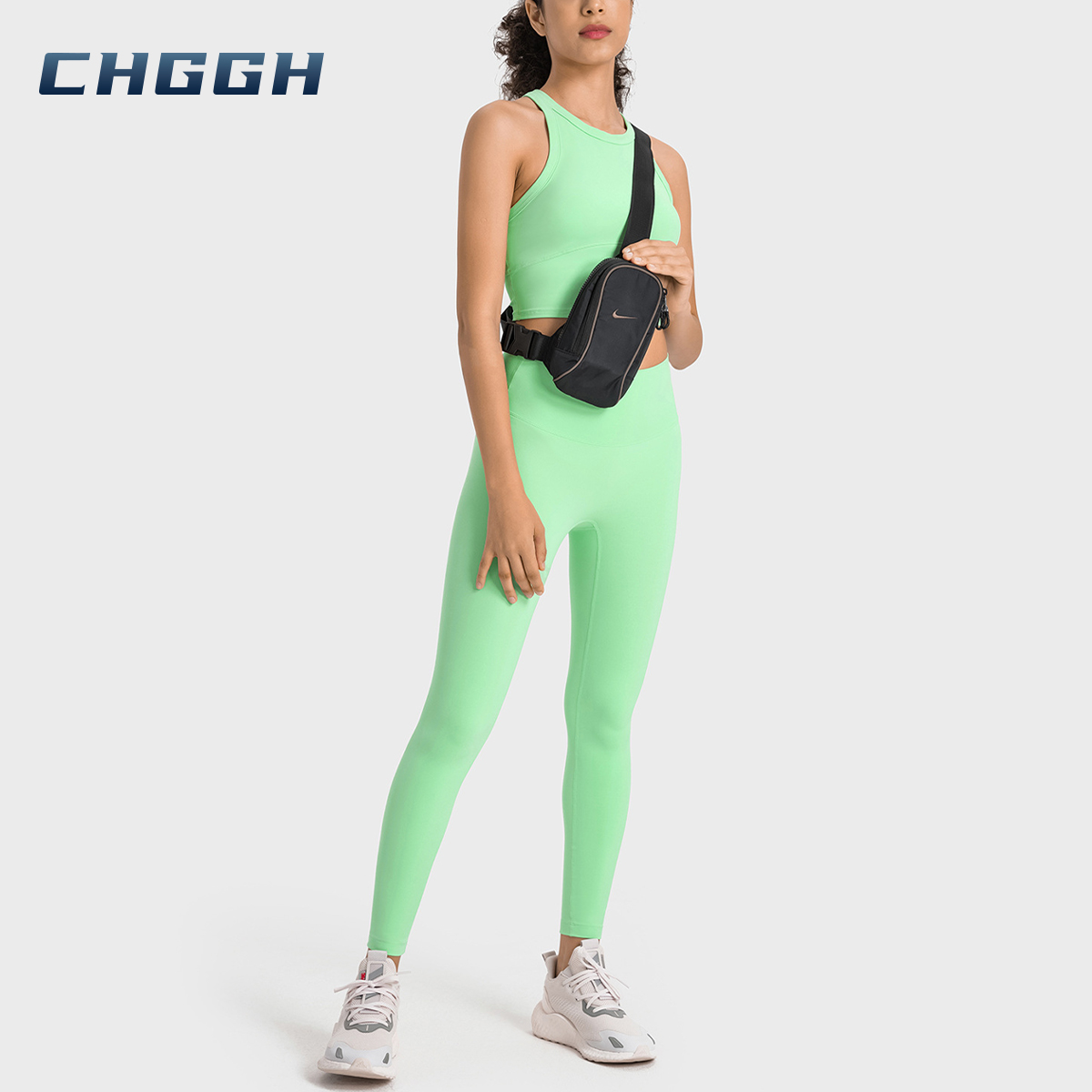 Supportive padded yoga bra