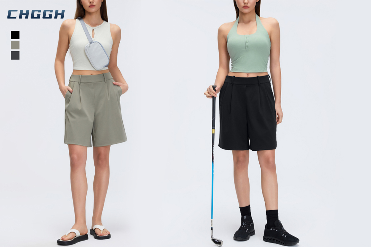 high-waisted wide-leg shorts