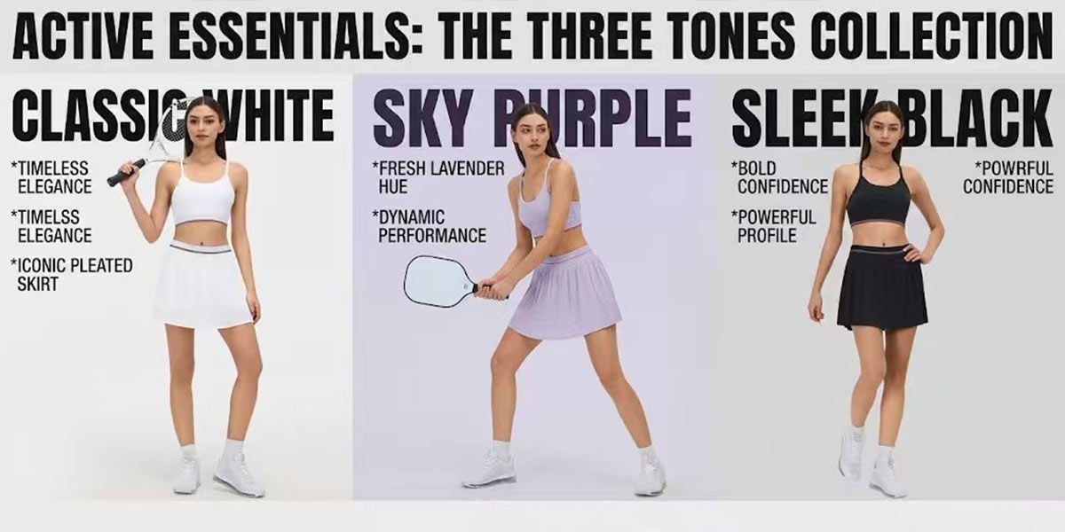 Custom logo tennis skirt outfit Custom logo tennis skirt outfit