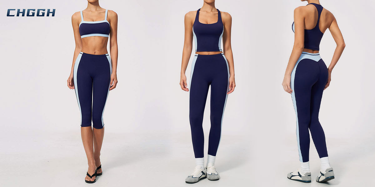 Contrast Spliced Activewear Contrast Spliced Activewear