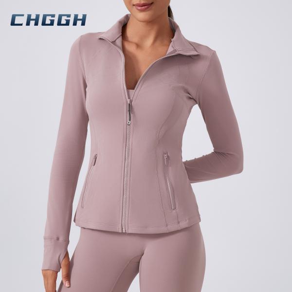 Slim Fit Zip Up Fitness Top for Running & Cycling