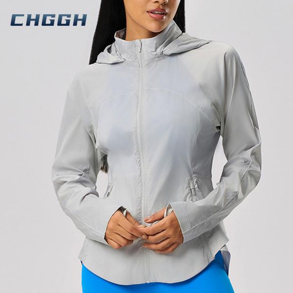 Lightweight Hidden Hood Sun Coat with Slim Waist Design