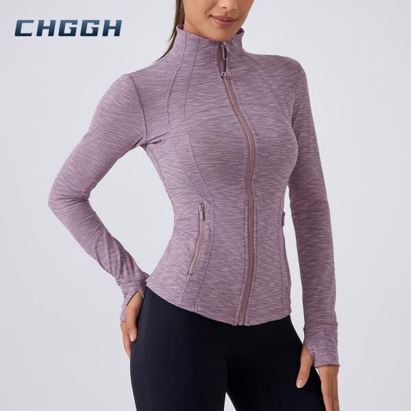 Slim Fit Zip Up Fitness Top for Running & Cycling