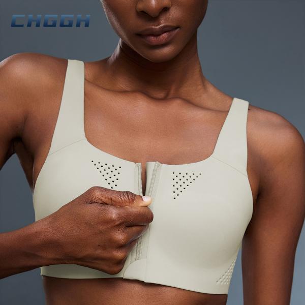 Women Zipper Sports Bra