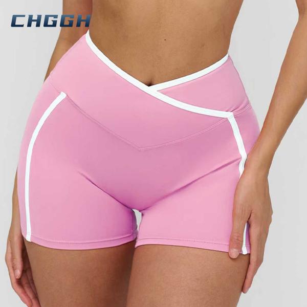 crossover waist shorts