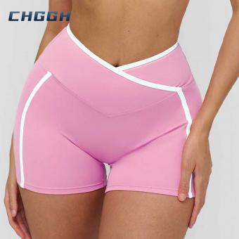 crossover waist shorts