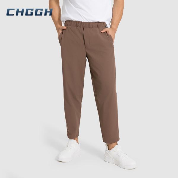 straight-fit performance trousers
