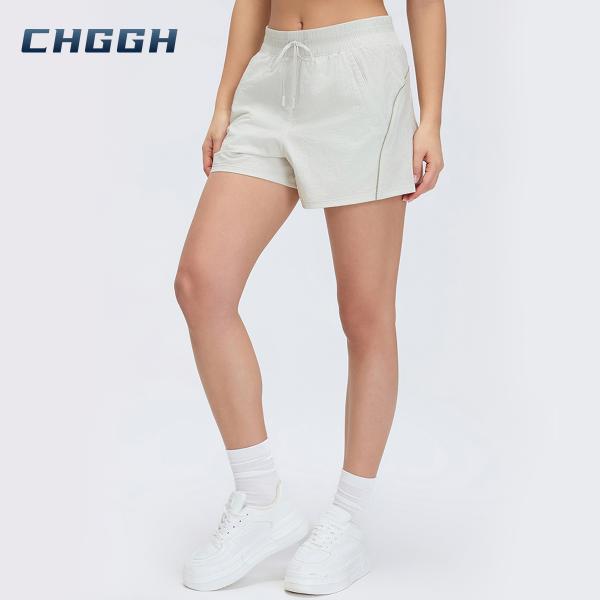 High-waisted running shorts