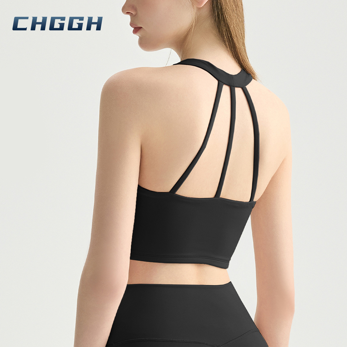 Halter neck yoga bra