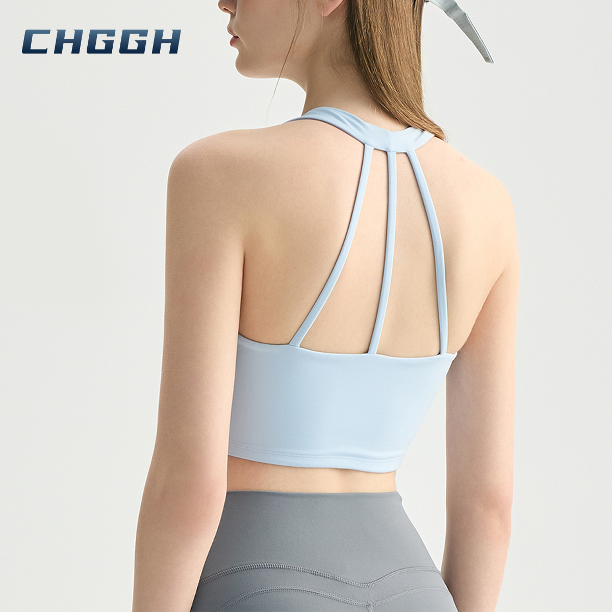 Halter neck yoga bra