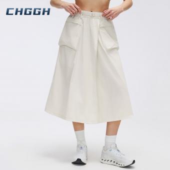 Women's cargo midi skirt