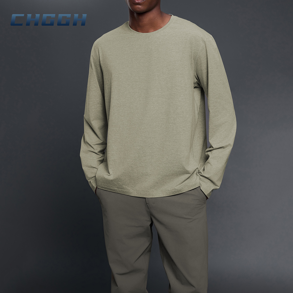 Men's long sleeve workout shirt