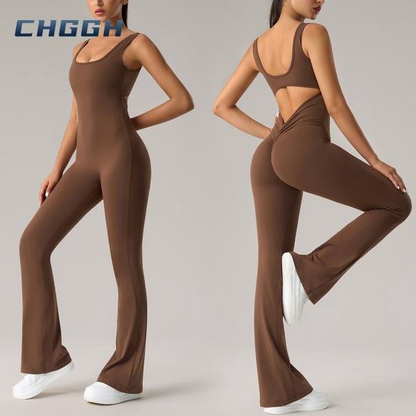 Flared Activewear Bodysuit