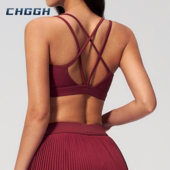 High-Neck Racerback Sports Bra – Shock-Absorbing Activewear Top