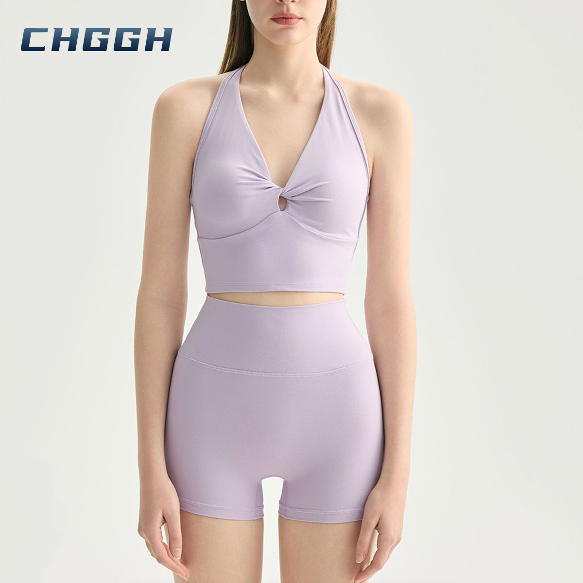 Halter neck sports bra