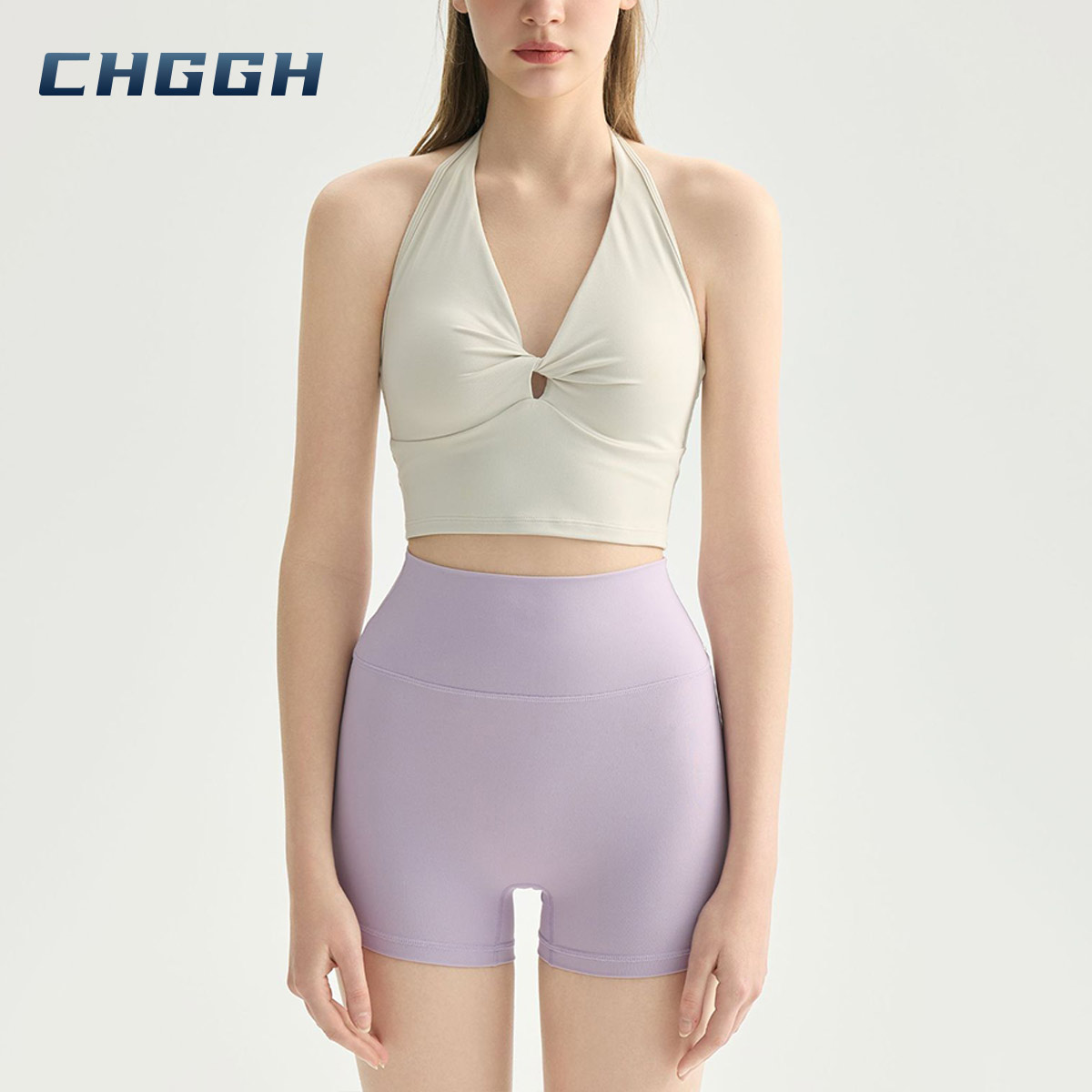 Halter neck sports bra