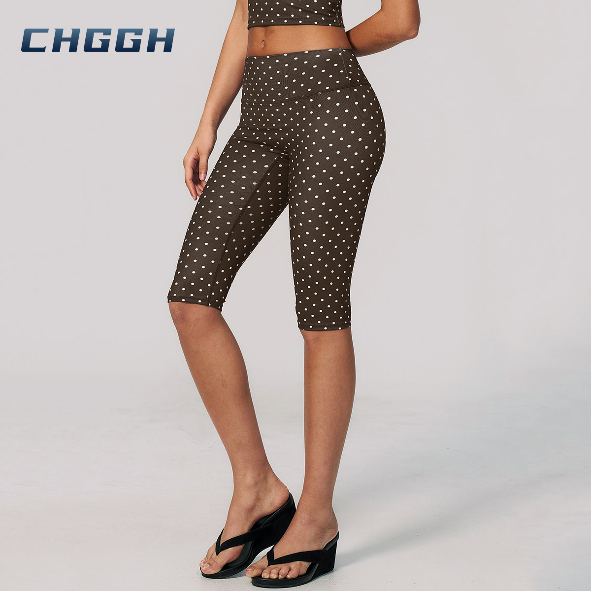 Polka dot biker shorts