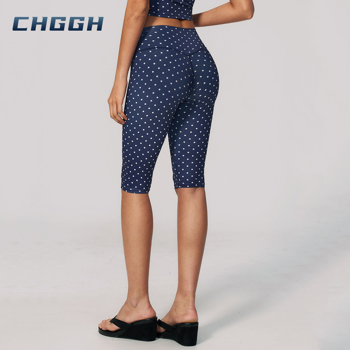 Polka dot biker shorts