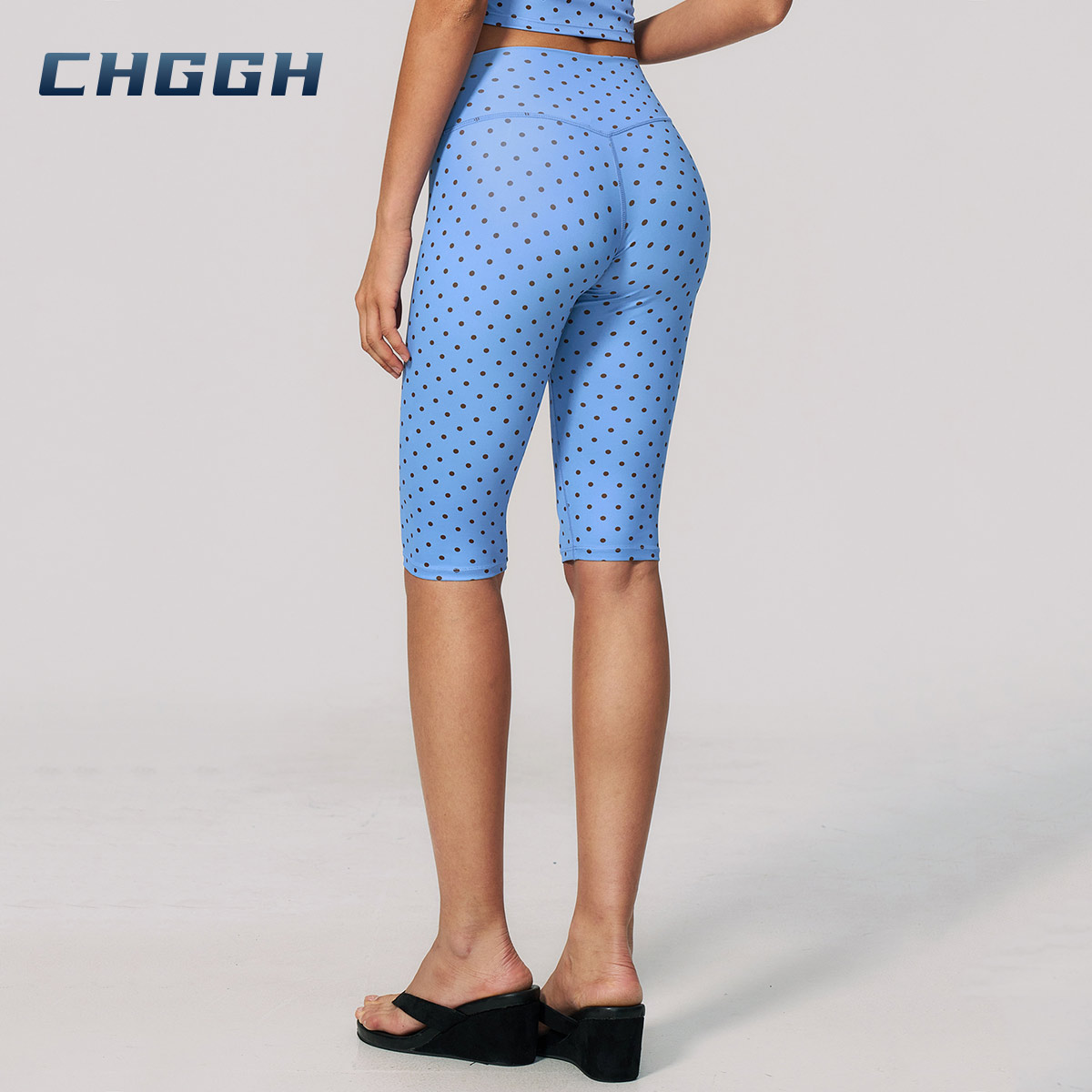 Polka dot biker shorts