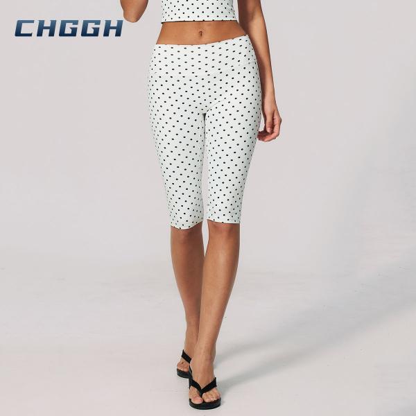 Polka dot biker shorts