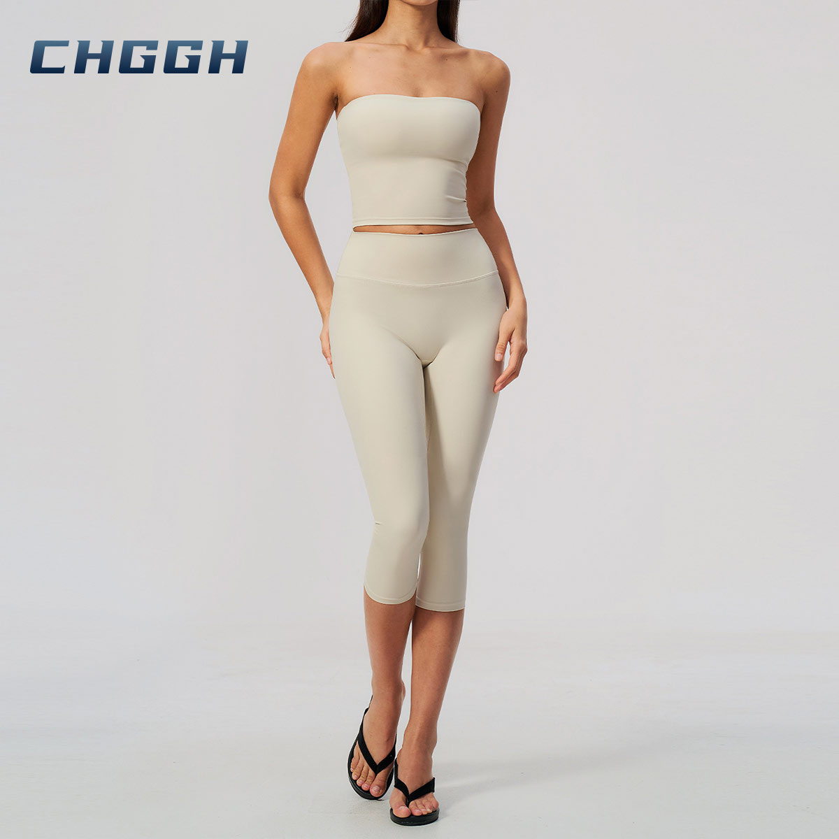 Strapless activewear set