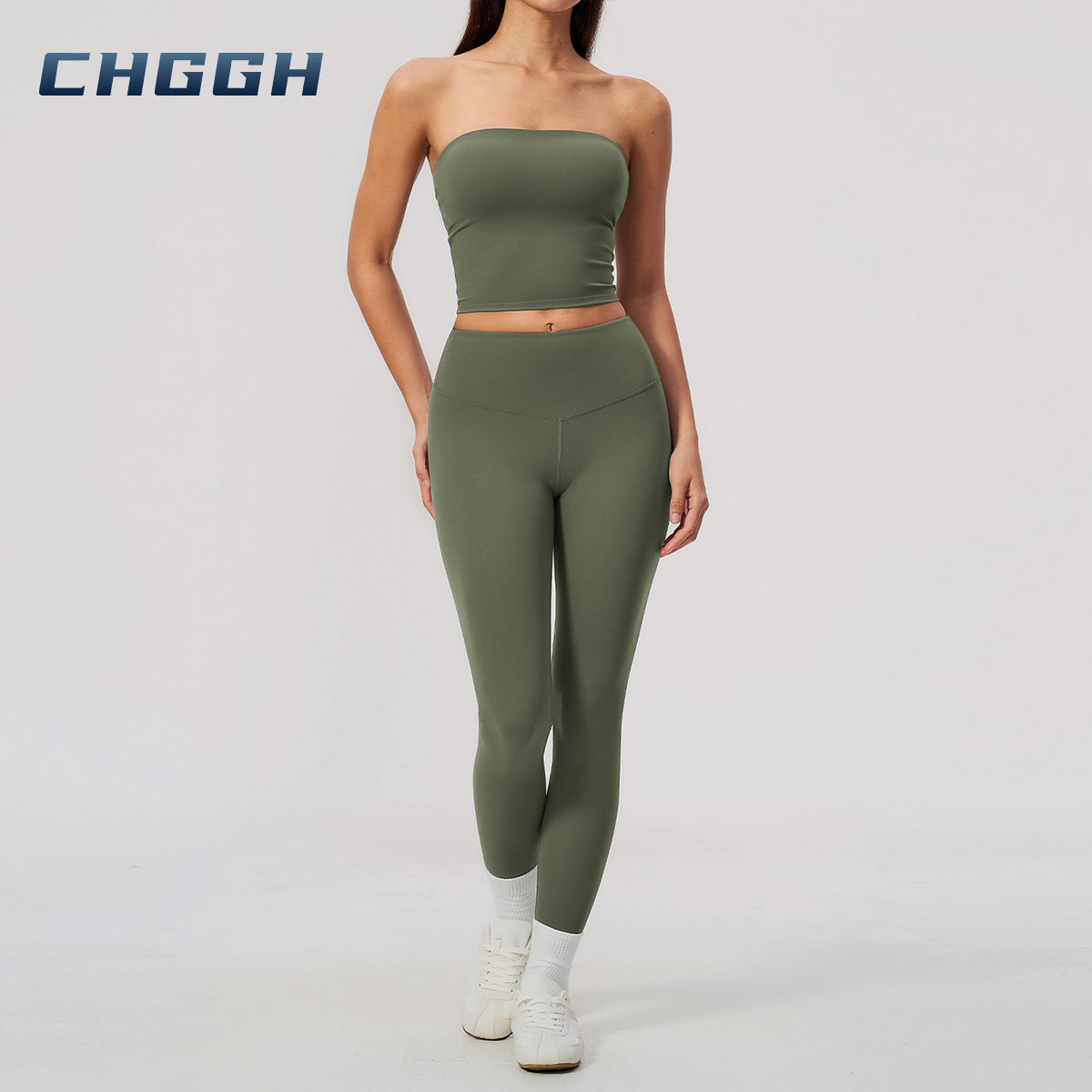 Strapless activewear set