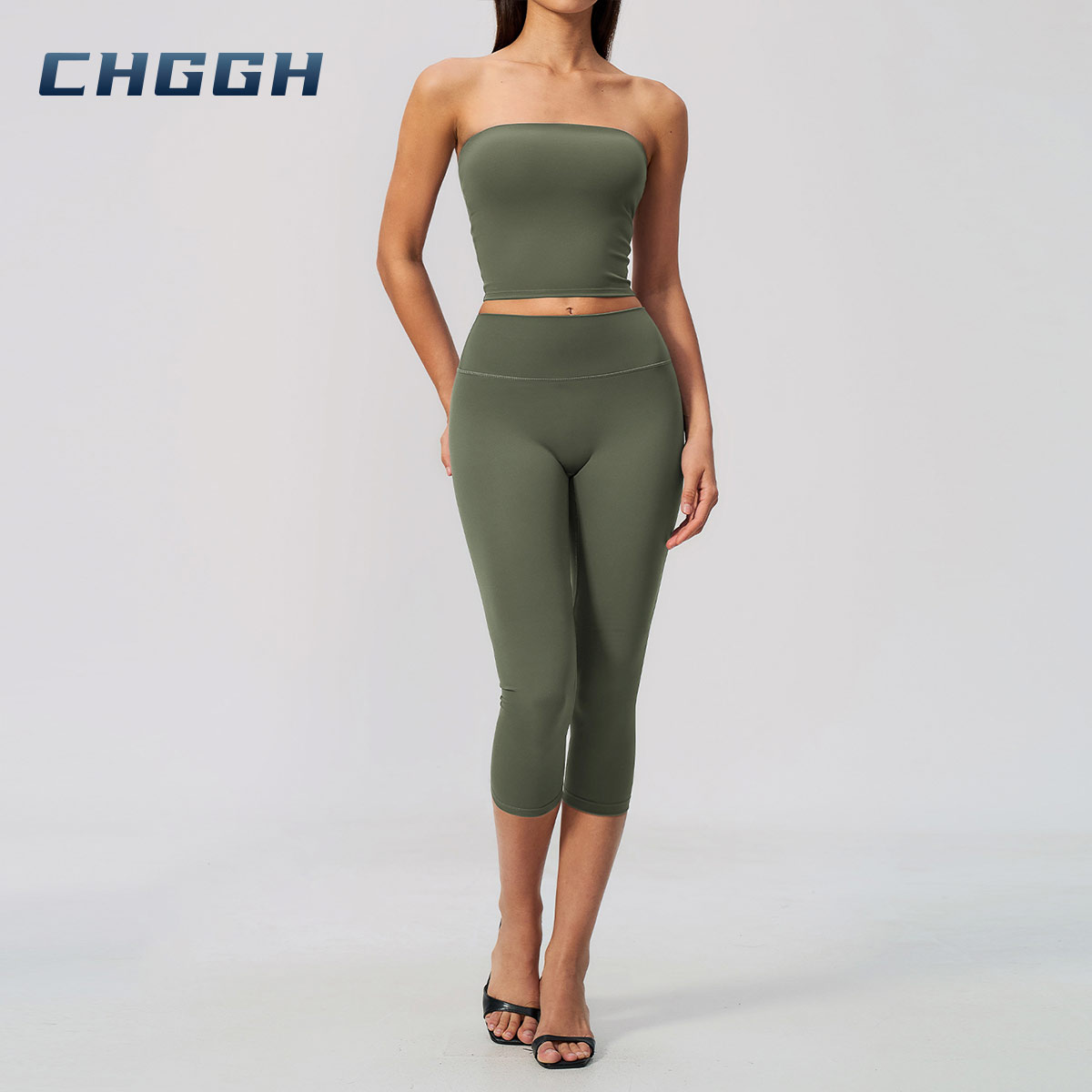 Strapless activewear set