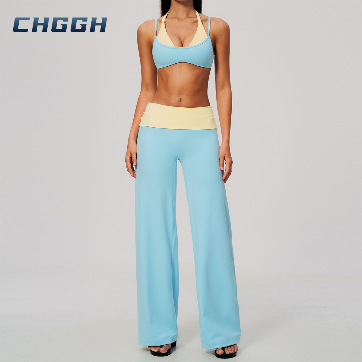 Wide-leg yoga pants
