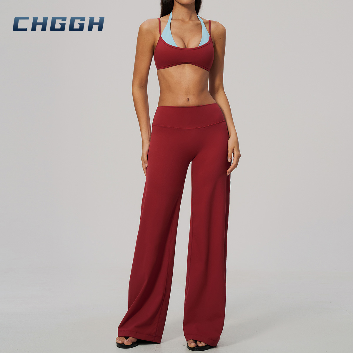 Wide-leg yoga pants