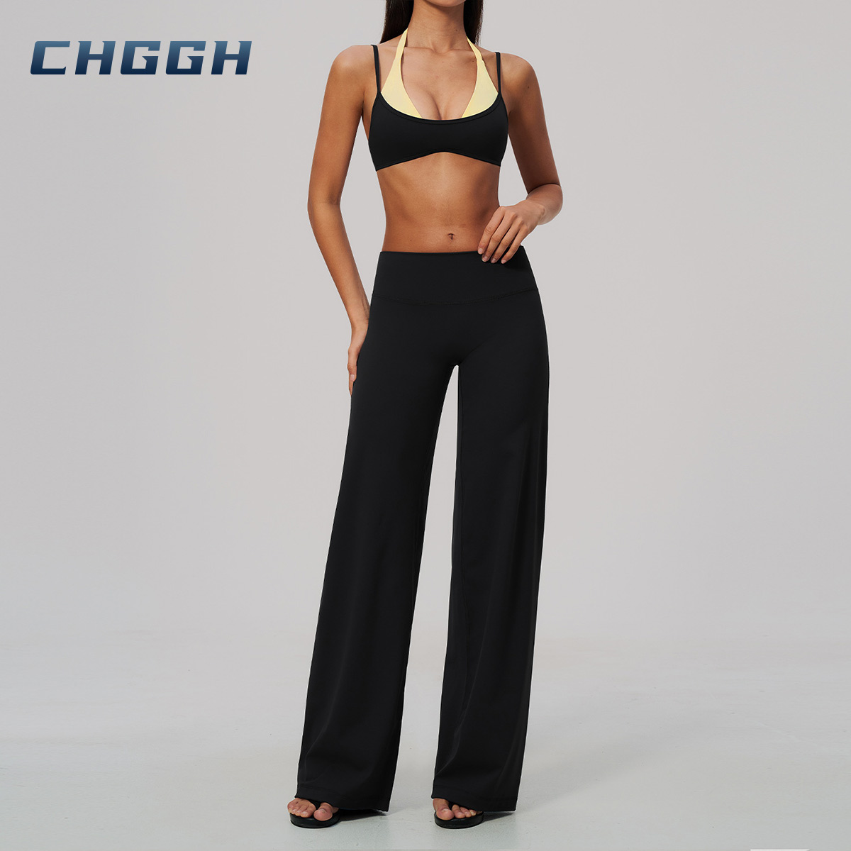 Wide-leg yoga pants