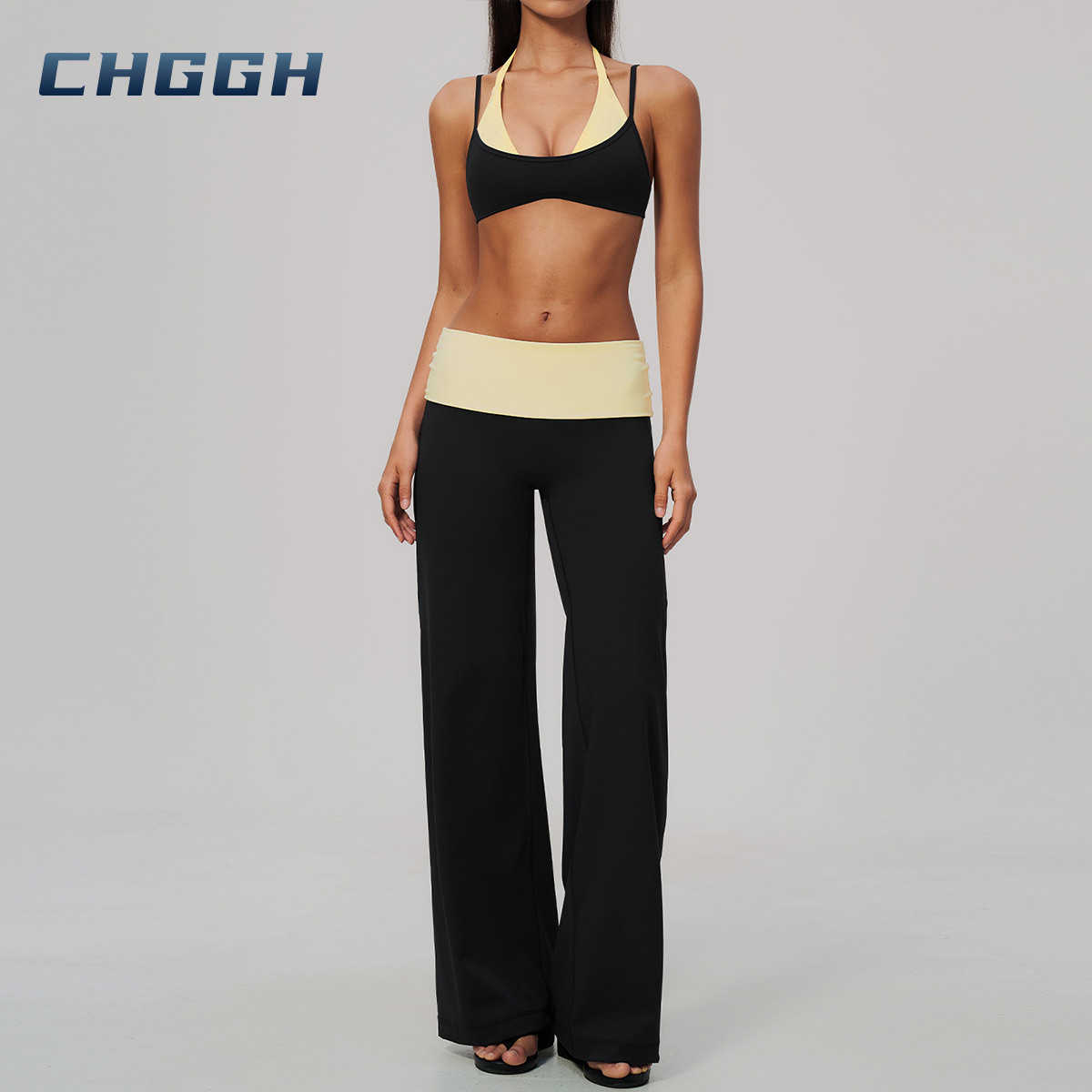 Wide-leg yoga pants