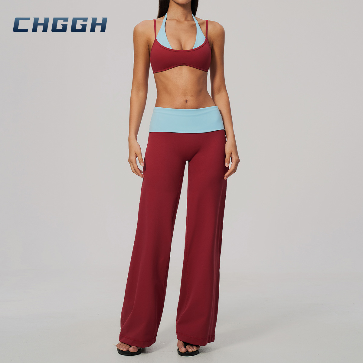 Wide-leg yoga pants