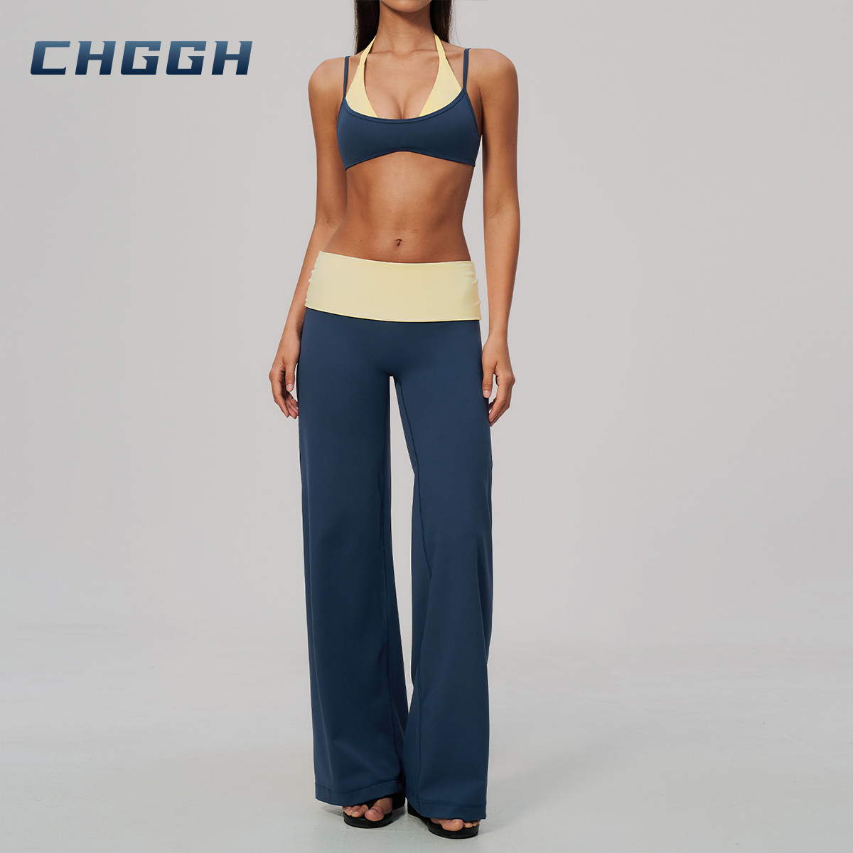 Wide-leg yoga pants