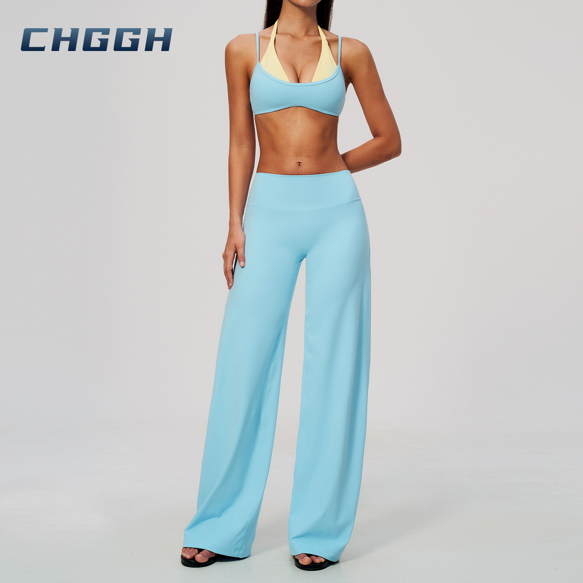 Wide-leg yoga pants