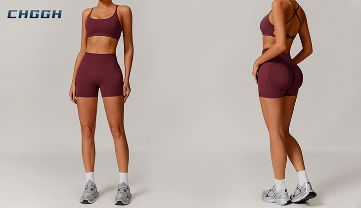 Women's Yoga suit rib fabric suit